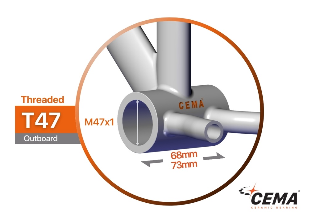 T47 voor FSA386/Rotor/Raceface 30 mm