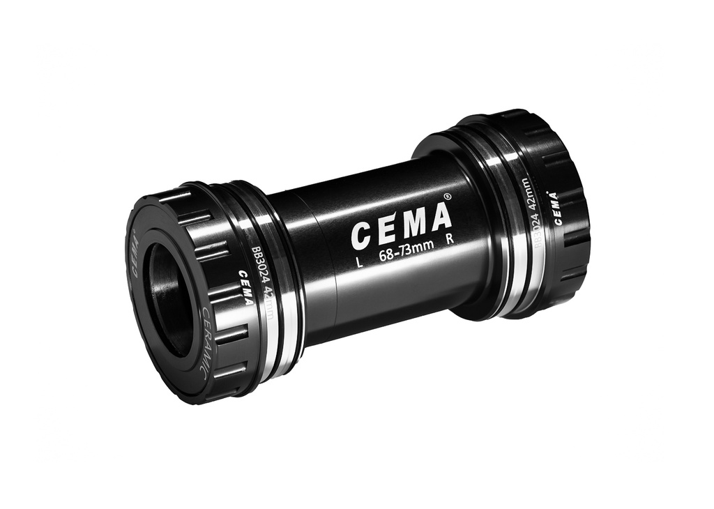 [SRC-BT-BB3024B-SS] BB30 pour Shimano  (Noire, Acier inoxydable)